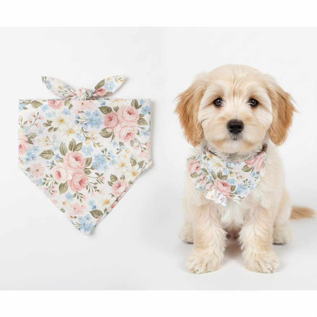 Dog Bandana — Floral Print