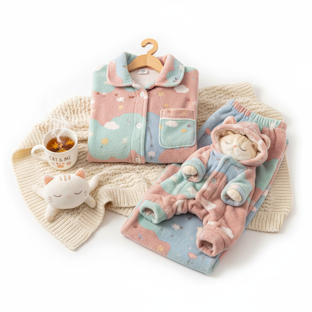 Matching Cat & Owner Pyjama Set